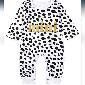 ☆NWT☆Sweet Toddler Girl Long Sleeve Lightweight "MINI" Me Romper Jumper☆